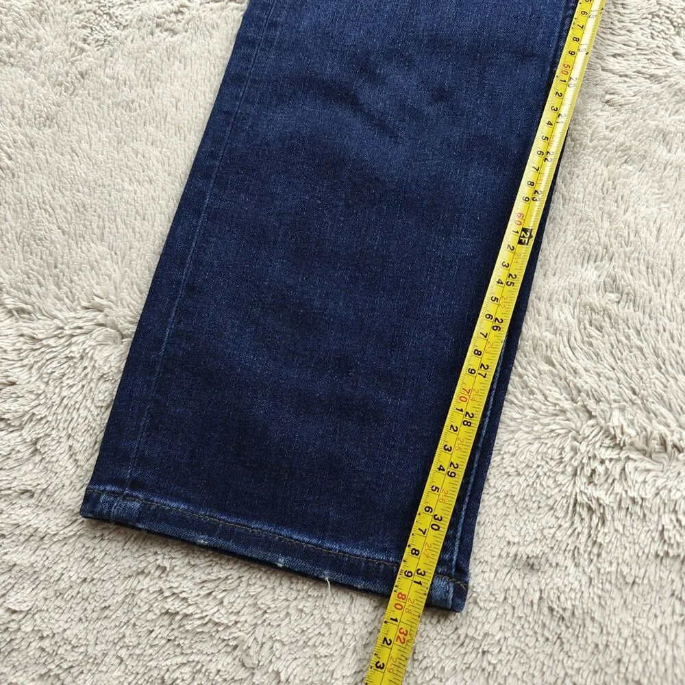 BlankNYC Stanton Jeans Men's 32x32 Dark Mid Blue Straight Leg Stretchy